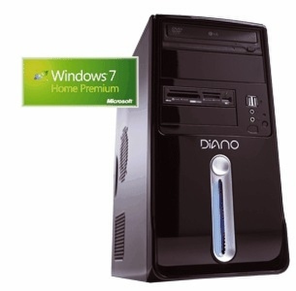Diano 07.3345 2.93GHz i3-530 Mini Tower Black PC PC