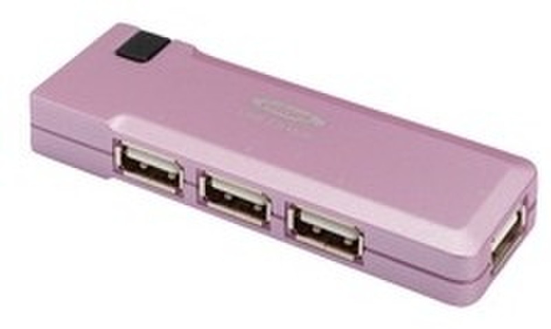 Ednet 85136 480Мбит/с Розовый хаб-разветвитель
