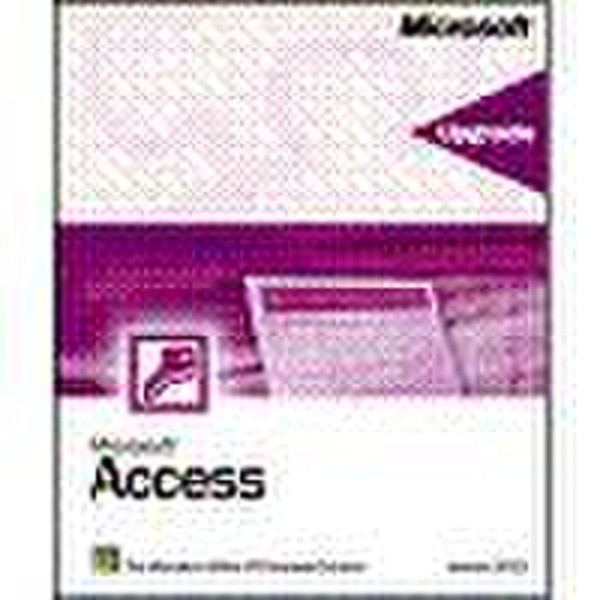 Microsoft ACCESS 2000 WIN32 ENGLISH DISK KIT MVL CD SR1