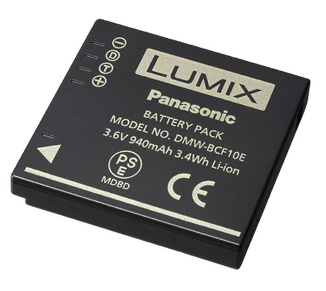 Panasonic DMW-BCF 10 E Литий-ионная (Li-Ion) 940мА·ч 3.6В аккумуляторная батарея