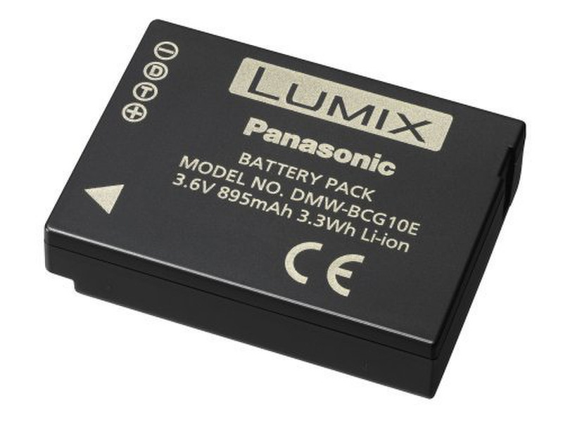 Panasonic DMW-BCG 10 E Литий-ионная (Li-Ion) 895мА·ч 3.6В аккумуляторная батарея