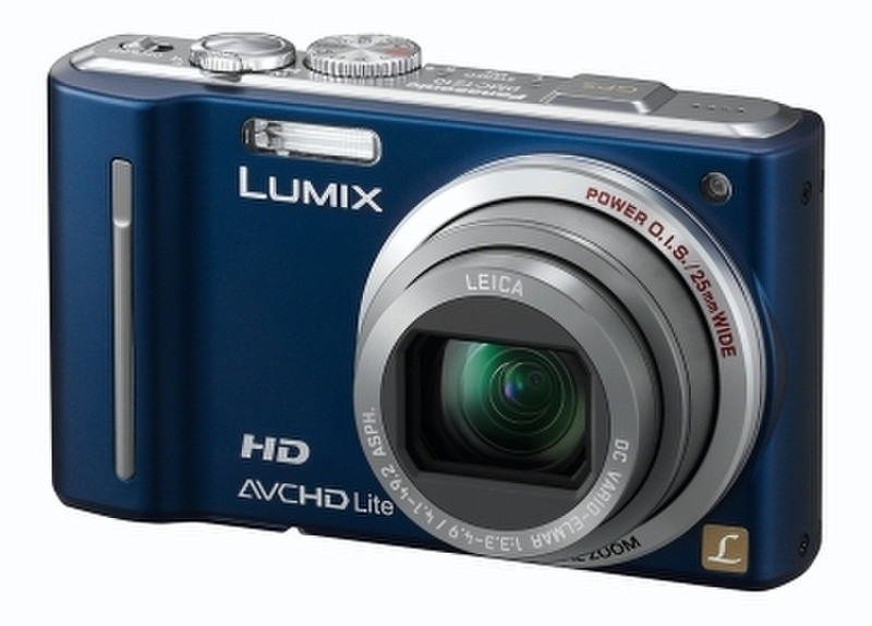 Panasonic Lumix DMC-TZ10 Kompaktkamera 12.1MP 1/2.33Zoll CCD 4000 x 3000Pixel Blau