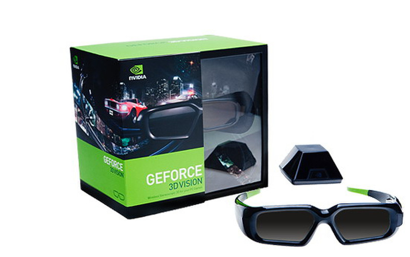 Nvidia GeForce 3D Vision Kit stereoscopic 3D glasses
