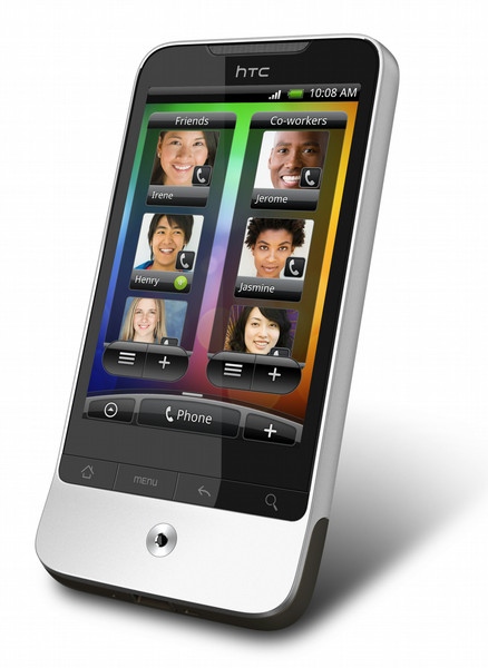 HTC Legend 3.2Zoll 320 x 480Pixel Touchscreen 126g Silber Handheld Mobile Computer