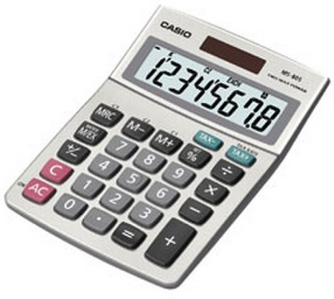 Casio MS-80S Настольный Basic calculator Cеребряный калькулятор