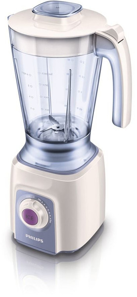 Philips Viva Collection HR2160/40 Tabletop blender 2L 600W Violet,White blender