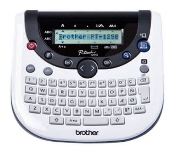 Brother PT-1290 Thermal transfer 180 x 180DPI Black,Silver label printer