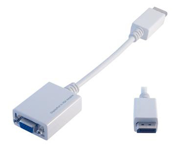 MCL CG-294C Displayport M VGA FM White cable interface/gender adapter