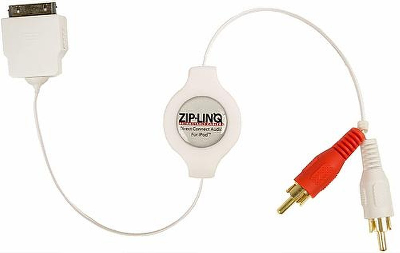 Cables Unlimited ZIPAUDIOIP2 Белый дата-кабель мобильных телефонов