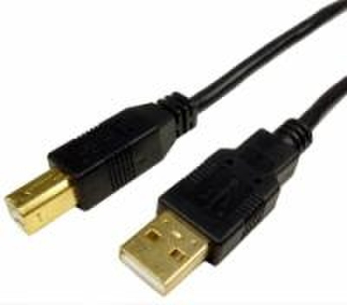 Cables Unlimited USB500503M Typ A Typ B Schwarz Kabelschnittstellen-/adapter
