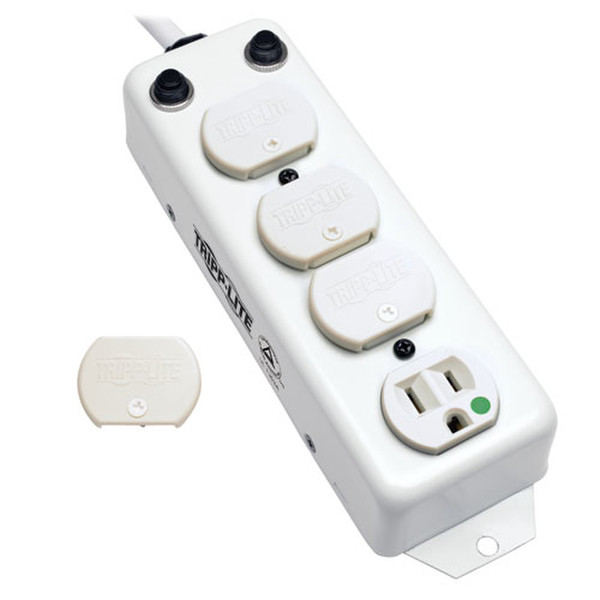 Tripp Lite For Patient-Care Vicinity – UL 1363A Medical-Grade Power Strip with 4 15A Hospital-Grade Outlets, 15 ft. Cord