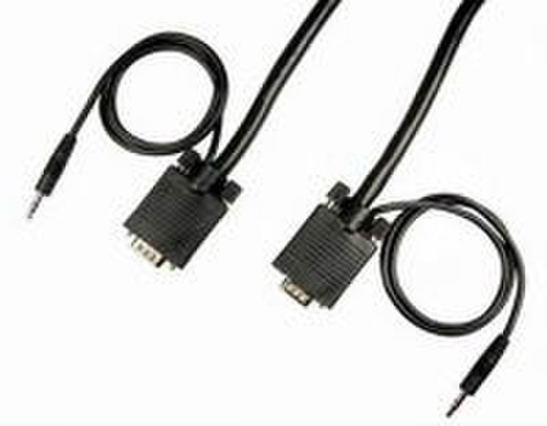 Cables Unlimited PCM224010 VGA (D-Sub) VGA (D-Sub) Черный кабельный разъем/переходник