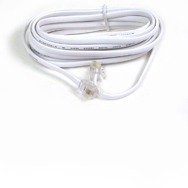 Belkin F8V100-25-WH 7.6м Белый телефонный кабель