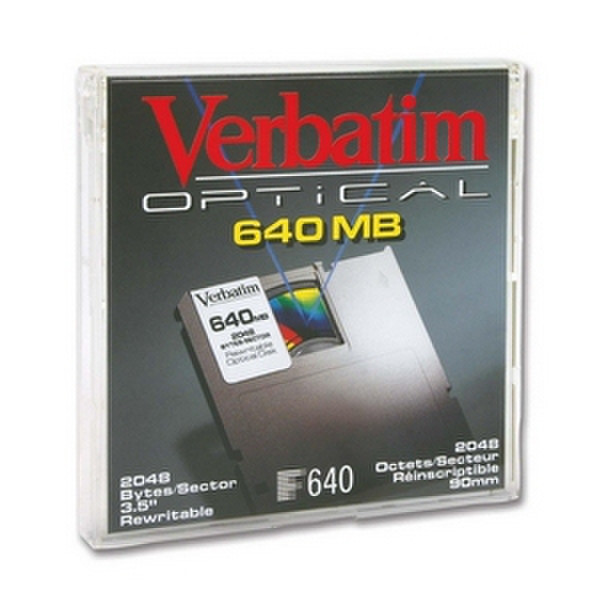 Verbatim MO RW, 640MB 3.5Zoll Magnet Optical Disk