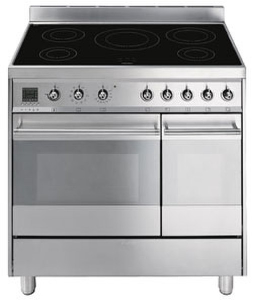 Smeg CE92IPX Freistehend Induktionskochfeld A Edelstahl Küchenherd