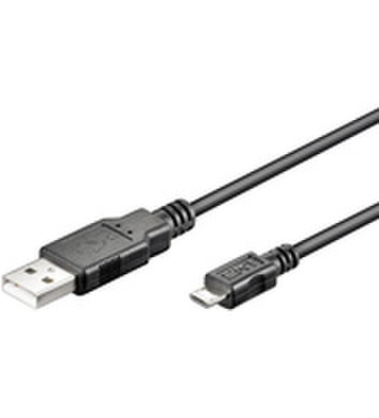 Microconnect USBABMICRO1 1m USB A Micro-USB B Schwarz USB Kabel