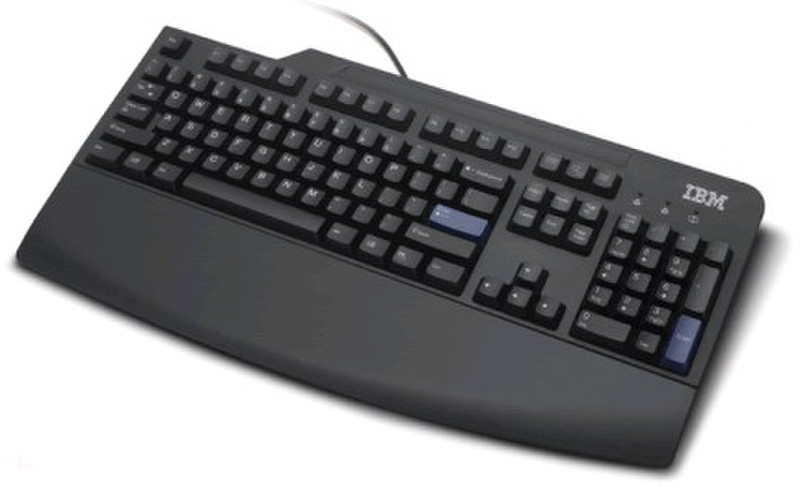 IBM Keyboard PT 104keys PS2 Fullsize black PS/2 keyboard