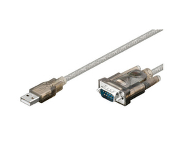 Microconnect USB A/Serial DB9 M-M 1.8m 1.8m USB 2.0 A DB9 Grau Serien-Kabel