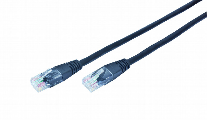 Gembird PP12-1M/BK 1m networking cable