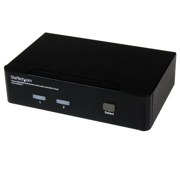 StarTech.com 2 Port USB HDMI KVM Switch with Audio and USB 2.0 Hub KVM switch