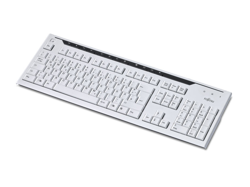 Fujitsu KB500 USB QWERTY Weiß Tastatur