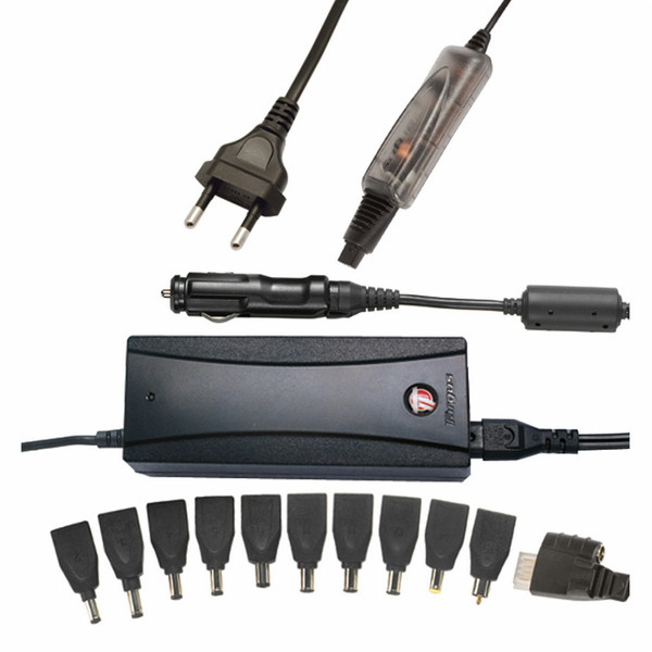 Targus Power4All adapters: Car/Plane & Home/Office 12V/220V Black power adapter/inverter