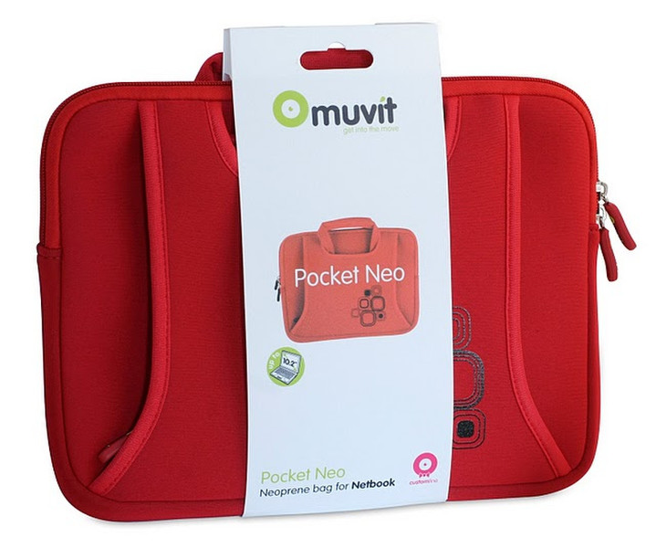 Muvit MUCU10ZR 10.2Zoll Sleeve case Rot Notebooktasche