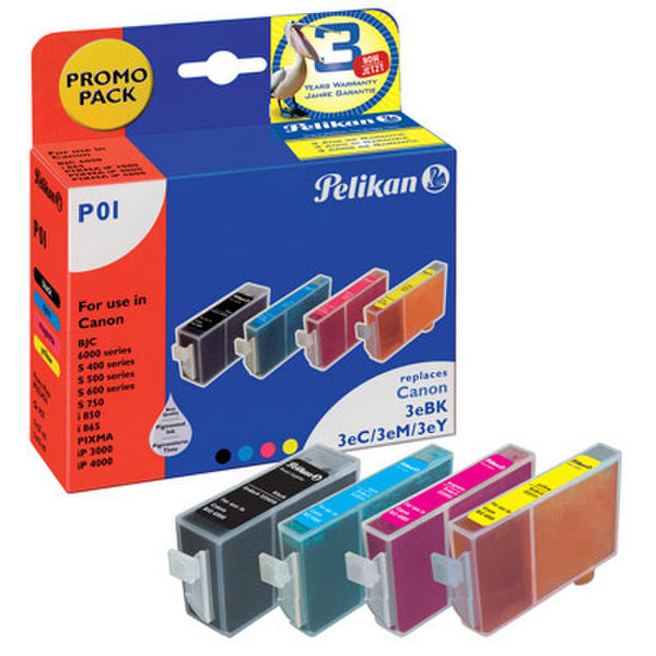 Pelikan P01 Schwarz, Gelb Tintenpatrone