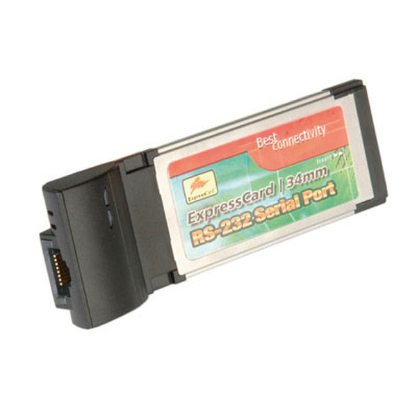 ROLINE ExpressCard/34, 1x Serial RS232 Schnittstellenkarte/Adapter