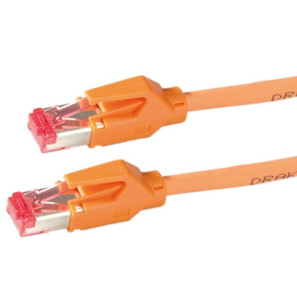 Draka Comteq 21.05.2025 2м Оранжевый сетевой кабель