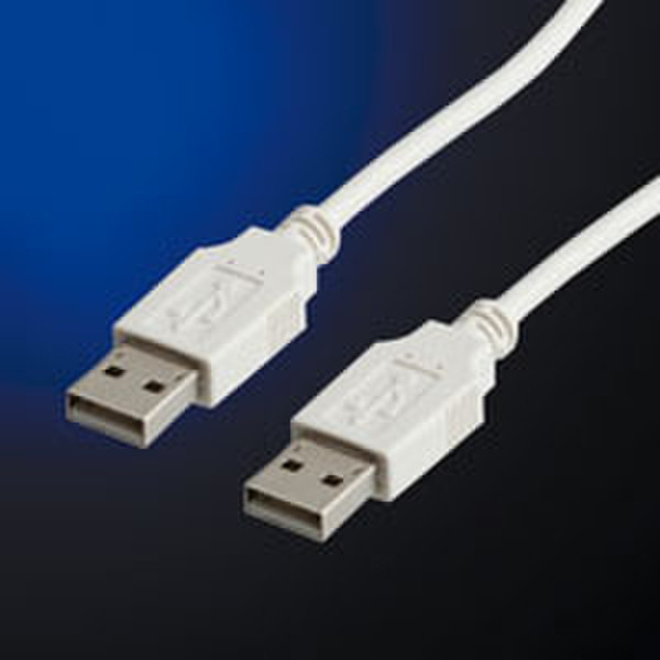 ROLINE USB 2.0 Cable 0.8м USB A USB A Белый кабель USB
