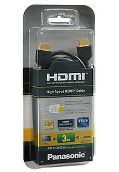 Panasonic RP-CDHS30E-K 3м HDMI HDMI Черный HDMI кабель