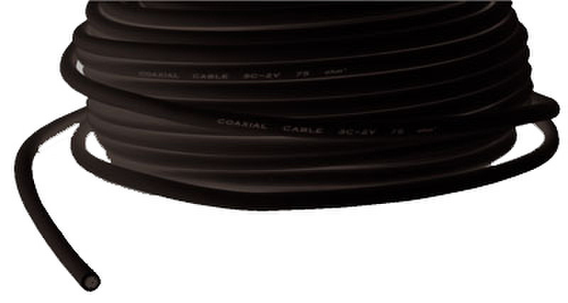 ROLINE Coaxial Cable RG-59, 75 Ohm, 100m 100м Черный сигнальный кабель
