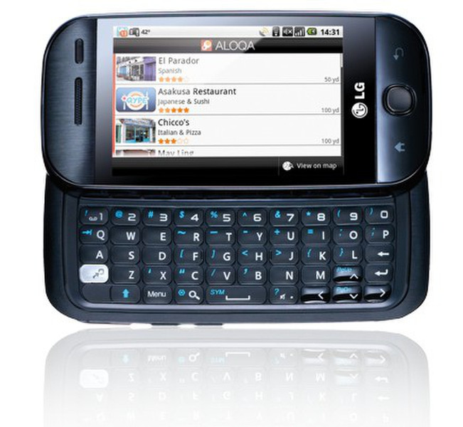 LG GW620 Черный смартфон