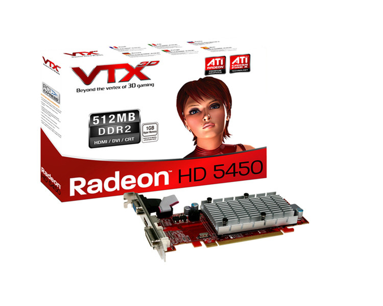 VTX3D VX5450 512MD5-H 1GB GDDR2 graphics card
