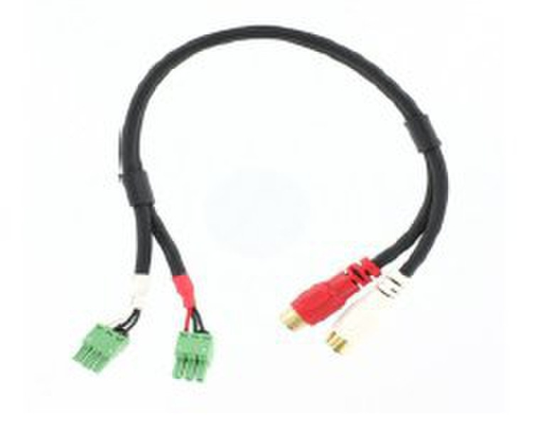 Polycom 2457-23492-001 2 x RCA Black audio cable