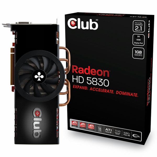 CLUB3D CGAX-58324IDP 1GB GDDR5 graphics card