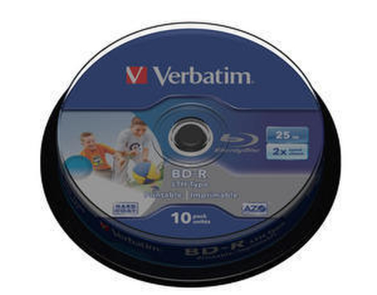 Verbatim BD-R SL LTH Type 2x25GB 10 Pack Spindle 25ГБ BD-R 10шт