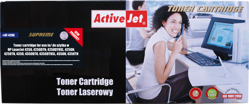 ActiveJet AT-42NX Тонер 20000страниц Черный тонер и картридж для лазерного принтера