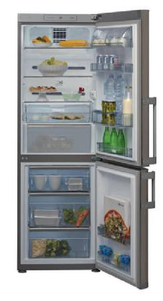Bauknecht KGN 340 ProFresh A+ IN Отдельностоящий 345л Нержавеющая сталь холодильник с морозильной камерой