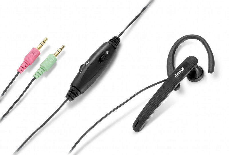 Genius HS-115 Monaural Ear-hook Black headset