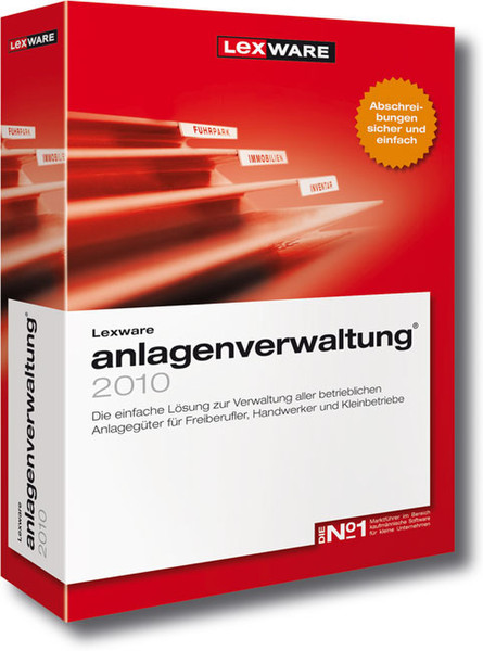 Lexware Anlagenverwaltung 2010 (8.0) Win, CD