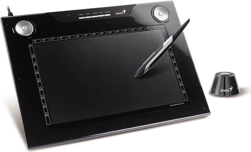 Genius G-Pen M712 4000линий/дюйм 304 x 184мм USB Черный графический планшет