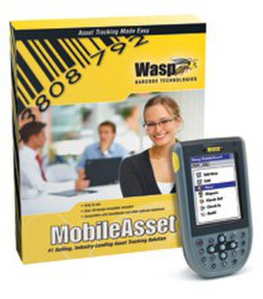 Wasp Asset Management Solution + WPA1200wm unlimitedBenutzer Barcode-Software