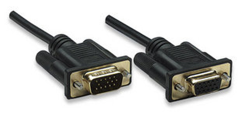 Manhattan 1.8m VGA Cable 1.8м VGA (D-Sub) VGA (D-Sub) Черный VGA кабель