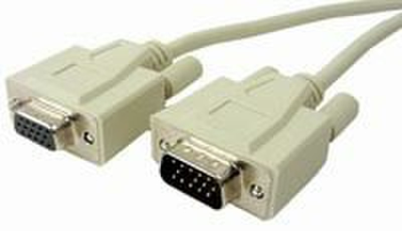 Cables Unlimited VGA Extension Cable 1.8m VGA (D-Sub) VGA (D-Sub) Grey VGA cable