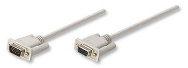 Manhattan 1.8m VGA Cable 1.8м VGA (D-Sub) VGA (D-Sub) Серый VGA кабель