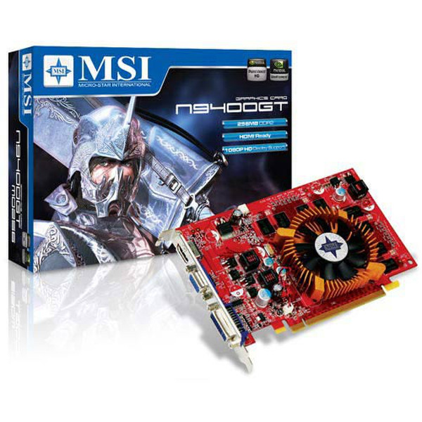 MSI N9400GT-MD256 GeForce 9400 GT GDDR2