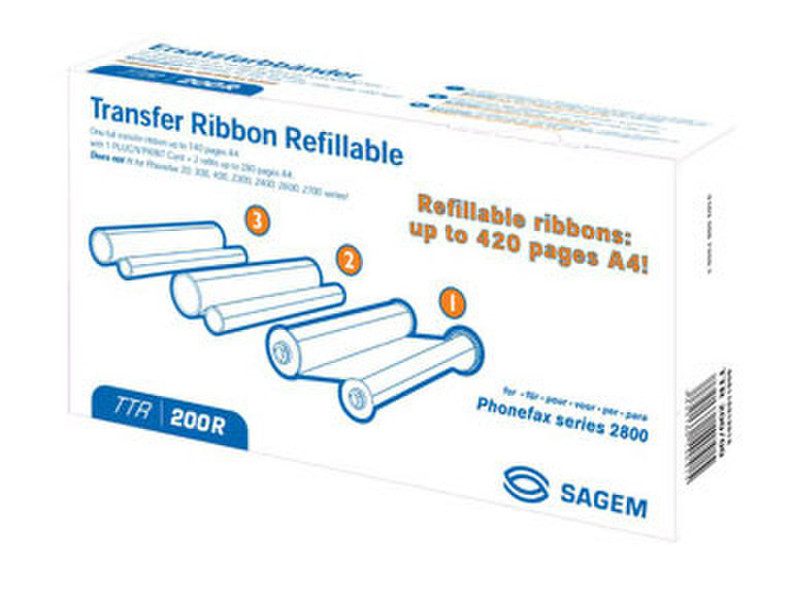 Sagem TTR200R 420pages printer ribbon