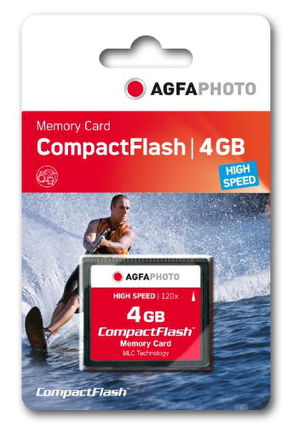 AgfaPhoto 4GB Compact Flash Card 4GB Kompaktflash Speicherkarte